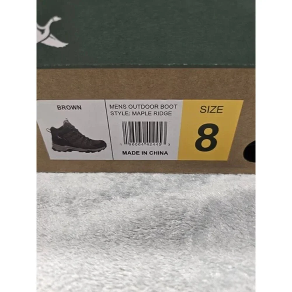 NEW Eddie Bauer Outdoor Boots, Mens US 8, Maple‎ Ridge,  Brown,  Leather Upper